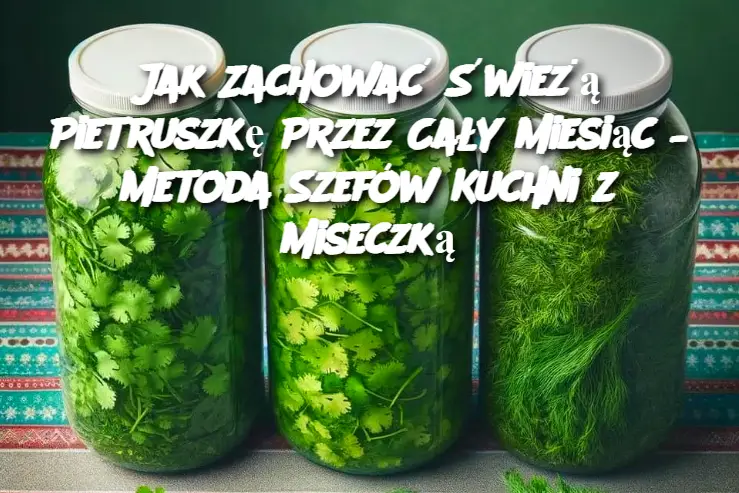 Jak Zachować Świeżą Pietruszkę Przez Cały Miesiąc – Metoda Szefów Kuchni z Miseczką