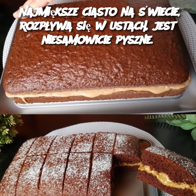 Najmiększe ciasto na świecie, rozpływa się w ustach, jest niesamowicie pyszne.