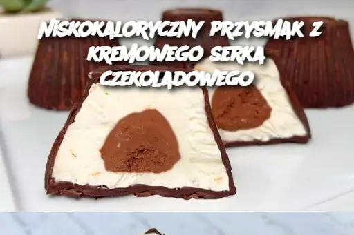 Niskokaloryczny przysmak z kremowego serka czekoladowego