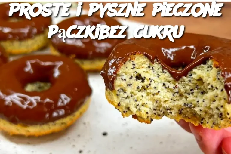 Proste i pyszne pieczone pączki bez cukru i białej mąki