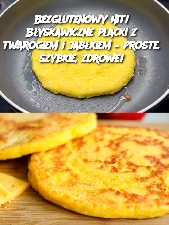 Bezglutenowy hit! Błyskawiczne placki z twarogiem i jabłkiem – proste, szybkie, zdrowe!