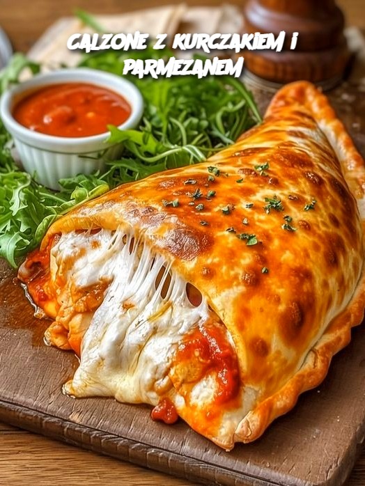 Calzone z kurczakiem i parmezanem