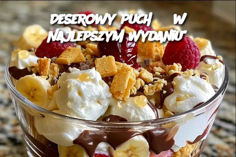 “Bananowy Split: Deserowy Puch w Najlepszym Wydaniu”